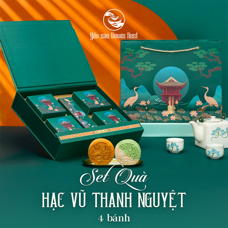 Hộp Quà Trung Thu Hạc Vũ Thanh Nguyệt – 4 Bánh